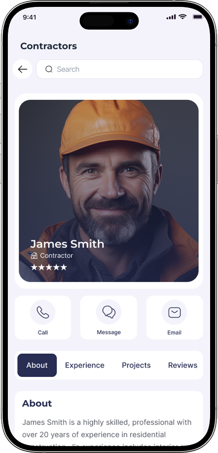 App screen