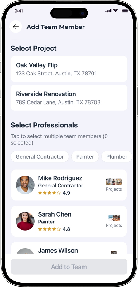 App screen