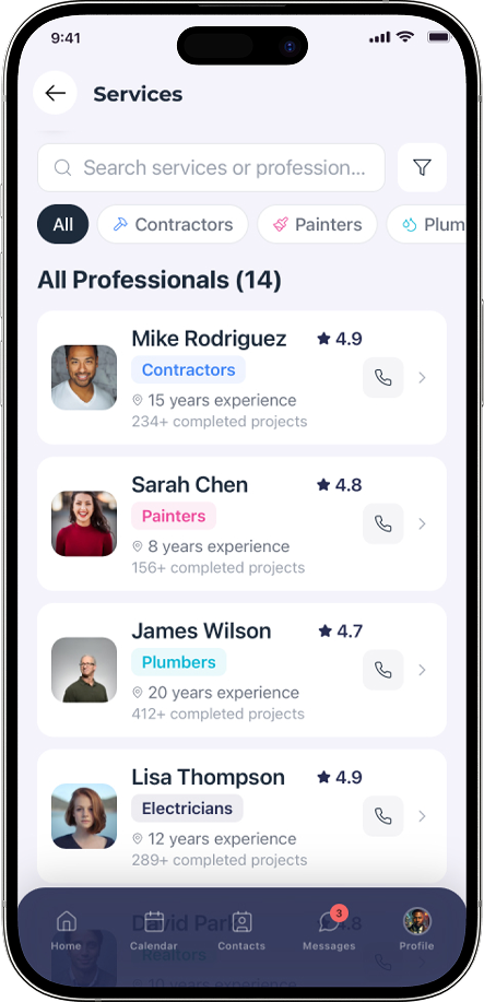 App screen